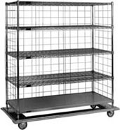 Eagle Group LCD2460C 24" x 60" x 72" heavy duty linen cart. Dolly 29 3/4" x 64 7/8"