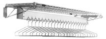 Eagle Group KB60-C 60" optional chrome keeper bar. Makes Hangers non-removable. 22 hanger