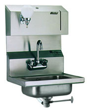 Eagle Group HSA-10-FODP 14 3/4" x 19 1/4" x 28" hand sink with towel and/or soap dispenser, i