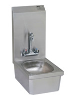 Eagle Group HSANT-FS 18" x 12" x 26 1/2" space-saver hand sink, includes splash mount fauc