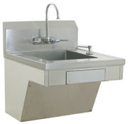 Eagle Group HSAP-14-ADA-FW 24" x 22" x 24 1/2" physically challenged hand sink, includes splash