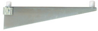 Eagle Group MMB-K-21-L 21" regular grey epoxy single knob bracket, left - for cantilevered sh