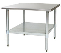 Eagle Group MS3636 36" x 36" mixer stand, galvanized legs and adjustable undershelf.