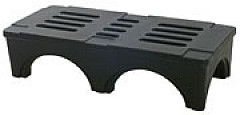 Eagle Group PD6022 22" x 60" x 12" black polymer dunnage rack. 2000 lb. capacity
