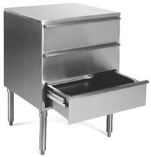 Eagle Group NTD3L 22 1/2" x 24" x 34 1/2" NSF-approved tier drawer with three drawers an