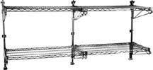 Eagle Group PWM18-4S (4) 18"-width shelves with 63" post, stainless steel finish, mid unit
