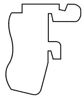 Eagle Group R12 12" Royston replacement bracket for wire display shelving.