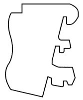 Eagle Group S16 16" Streater replacement bracket for wire display shelving.