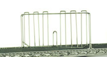 Eagle Group SD21-C 21" chrome, Stand-Outs decorative shelf divider.