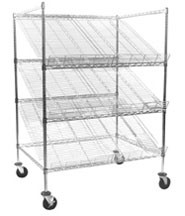 Eagle Group SM3636Z-3 36" stationary unit, gravity flow line feed cart.