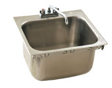 Eagle Group SR19-16-13.5-1 20 3/4" x 22 1/2" one-compartment, counter drop-in sink with self rim