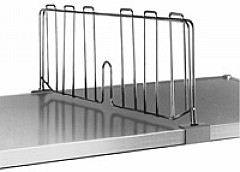 Eagle Group SSD14-S 14" stainless steel shelf divider for solid shelving.