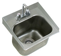 Eagle Group SRU14-10-5-1 15" x 16 3/4" one-compartment, counter drop-in sink with self rim desi