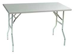 Eagle Group T2448F-US 24" x 48" Lok-n-Fold stainless steel table with removable galvanized u