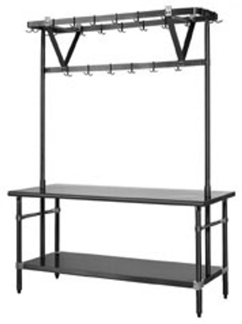 Eagle Group TM96PR 88" stainless steel table mounted rack