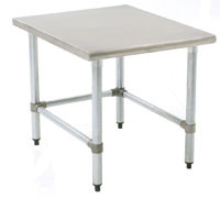 Eagle Group TMS3036S 30" x 36" mixer stand, stainless steel legs and tubular base.