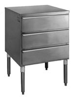 Eagle Group TD3L 22 1/2" x 24" x 34 1/2" regular tier drawer with three drawers and leg