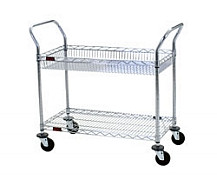 Eagle Group U2-2148S 21" x 48" stainless steel, two-shelf - heavy duty utility c