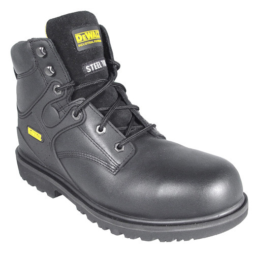 Radians D66101-07 DeWalt Work Boots, Steel Safety Toe, Foundation II Black, Size 7