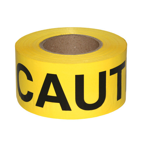 Radians BTPY01K1-40 Pre-Printed Safetape, Caution - 4.0 mil