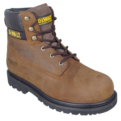 Radians D75002-06 DeWalt Work Boots, Steel Safety Toe, Truss Brown, Size 6