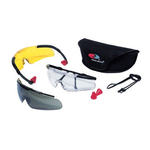 Radians PAVC1124-1 Vision Protection, Combos, Rad Pack, Clear/Smoke/Amber