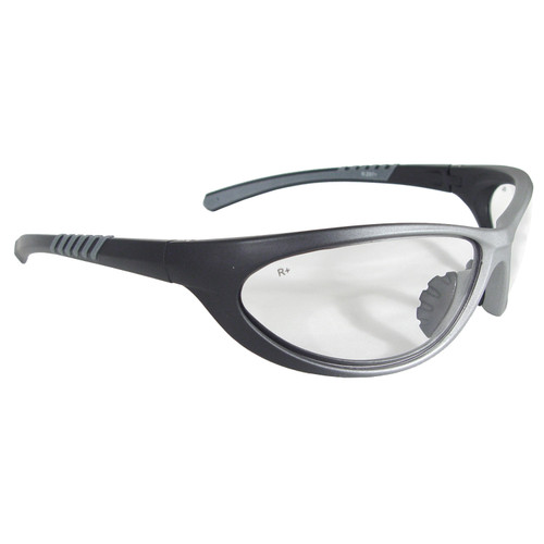 Radians PD4-10 Evolution Series Vision Protection, Paradox, Clear Lens - Black/Silver Frame