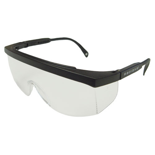 Radians GX0110ID Vision Protection, Galaxy, Clear Lens - Black Frame
