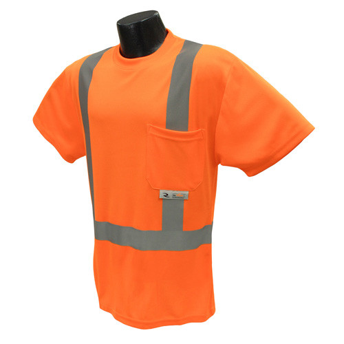 Radians ST11-2POS-4X Saftey T-Shirt Class 2, Orange, 4X-Large