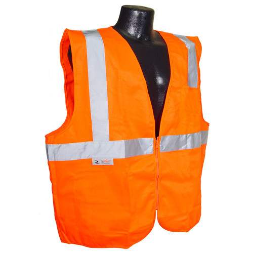 Radians SV2ZOS2X Saftey Vest Class 2, Solid Orange, 2X-Large