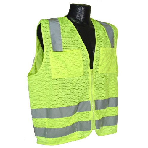 Radians SV8GMXL Saftey Vest Class 2, Mesh Class 2 Green, X-Large
