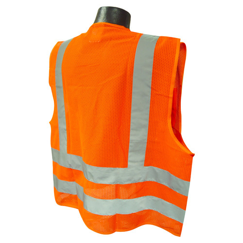 Radians SV8OML Saftey Vest Class 2, Mesh Class 2 Orange, Large