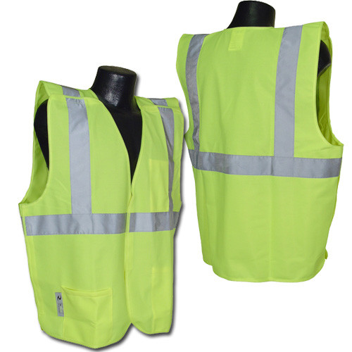 Radians SV4GS5X 5 PT. Breakawy Safety Vest Class 2, Breakaway Solid Green, 5X-Large