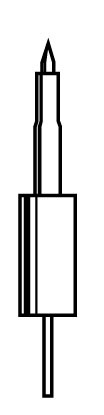 Weller MT302 .015" x 0.020" MT Series Conical Tip for MT1501 Soldering Pencil