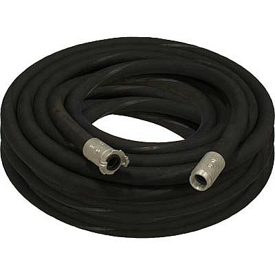 1" Blast Hose Assembly, Black, 100 Feet, Aluminum Fittings