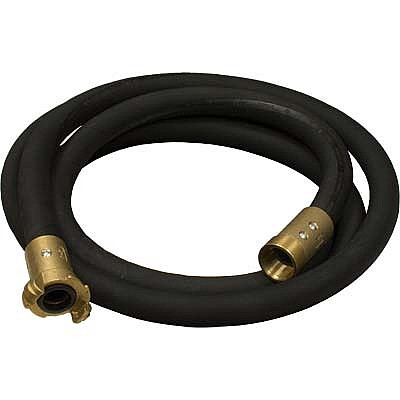 3/4" Blast Hose Assembly, Black, 012, Brass Fittings