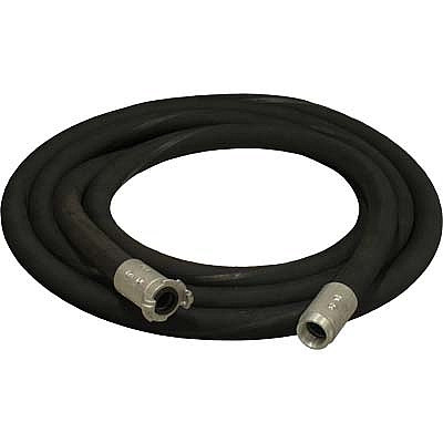 1" Blast Hose Assembly, Black, 12-1/2 Ft, Aluminum Fittings