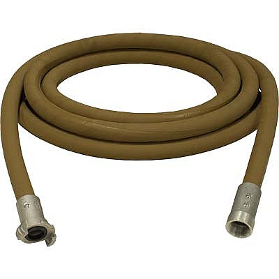 1" Blast Hose Assembly, Tan, 25 Feet, Aluminum Fittings