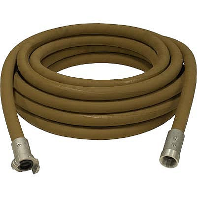 1" Blast Hose Assembly, Tan, 50 Feet, Aluminum Fittings