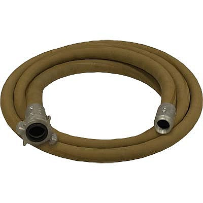 1-1/4" Blast Hose Assembly, Big Gun Full Flow, W/ Aluminium Couplings, 12-1/2' Tan Blast Hose