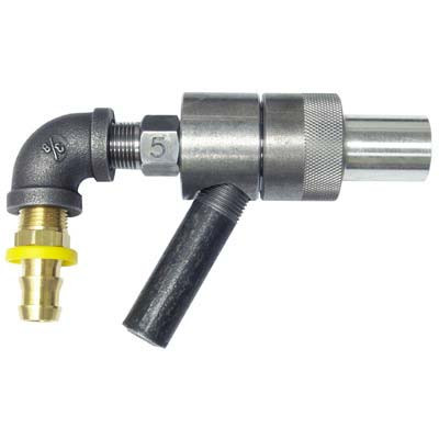 Sandblasting Gun Assembly, 3/8" Boron Carbide Venturi Nozzle 3/16" Air Jet