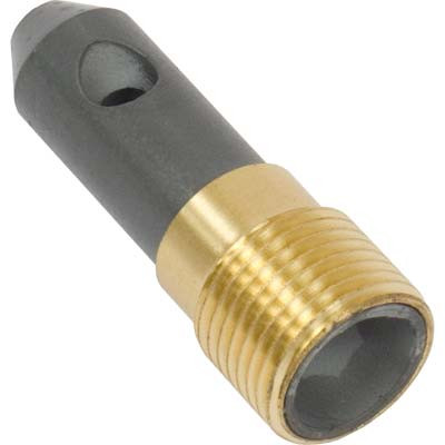60 Deg Angle, Tungsten Carbide Nozzle, 1/4" Bore, 3/8" Thread, Single Outlet
