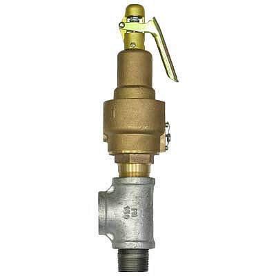 Relieving Safety Valve Pop Off Kit, ASME, 150 PSIG, 1-1/4" NPT, Top Venting Outlet