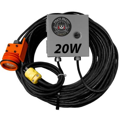 Blast Light Complete, W/120VAC To 12VDC Converter, Halogen, 20W, 75' Cord