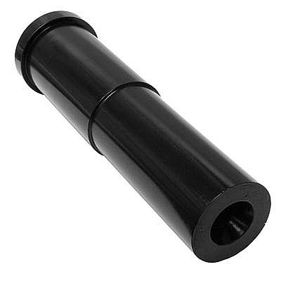 Nozzle, SiAION, Wide Entry, Long Venturi, 1/2" Bore, 1-1/4" Entry, W/Flanged Poly Jacket