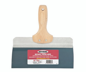 Hyde 9237 10" Pro Hardwood Taping Knife, Blue Steel, Extruded Back