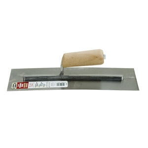 Hyde 18540 14"x4-1/2" Curved Finishing Trowel, High Carbon Steel