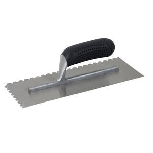 Hyde 19015 MAXXGRIP V-notch Adhesive Trowel, 1/4" x 1/4" x 1/4"