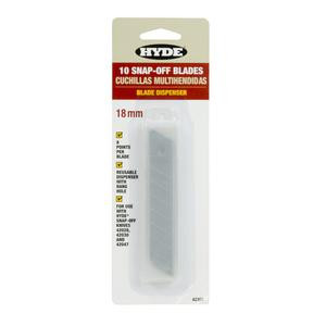 Hyde 42355 Snap-Off 10-Blade Dispenser, 18mm