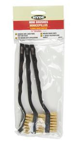 Hyde 46630 Mini Brushes, Brass (3)